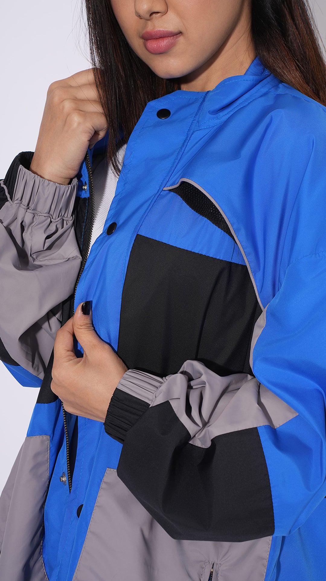 OCEANIC COLOR BLOCKED JACKET