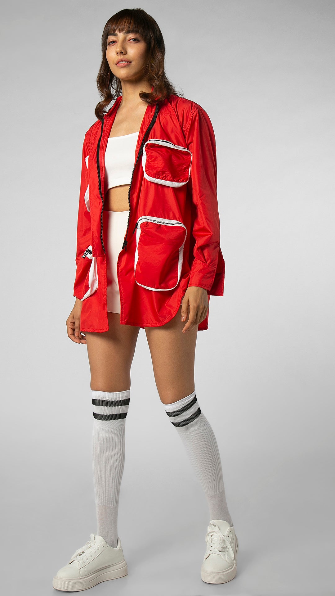 CARGO UTILITY JACKET DRESS